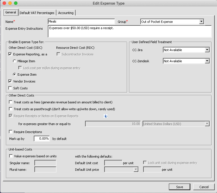 Enable Value Dependent Receipt Requirement for All Expenses-Edit Expense Type Dialog